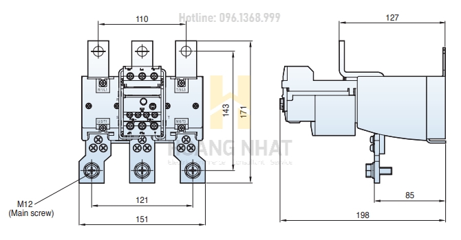 Rơ le nhiệt MT-400 (260-400A) LS