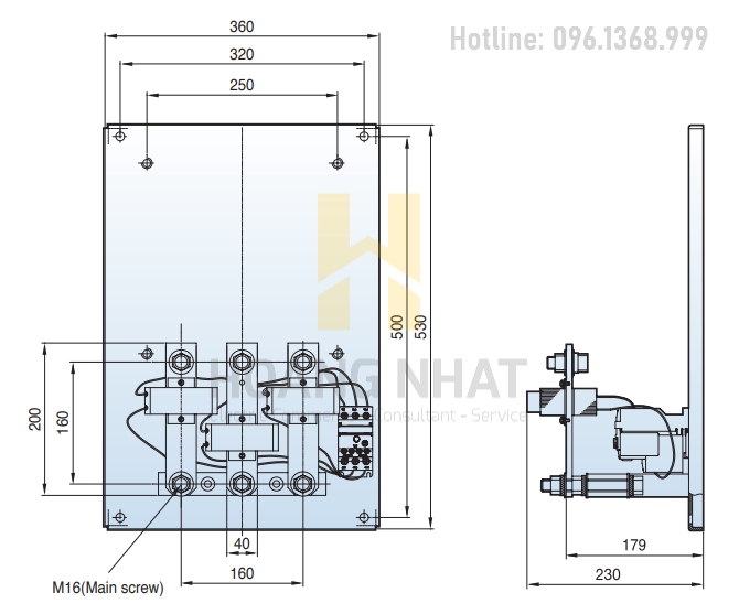 Rơ le nhiệt MT-800 (520-800A) LS