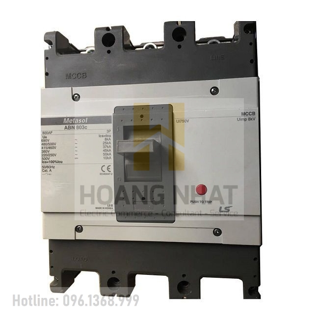 Aptomat MCCB ABN803c 3P 800A 45kA LS