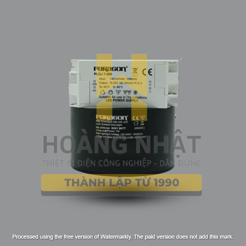 Đèn gắn nổi 7W SD01 90/7/42 Paragon