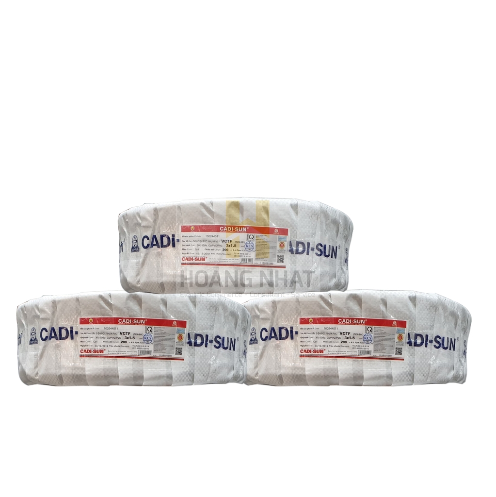 Cáp tròn 3 lõi mềm VCTF 3x2.5 (300/500V)