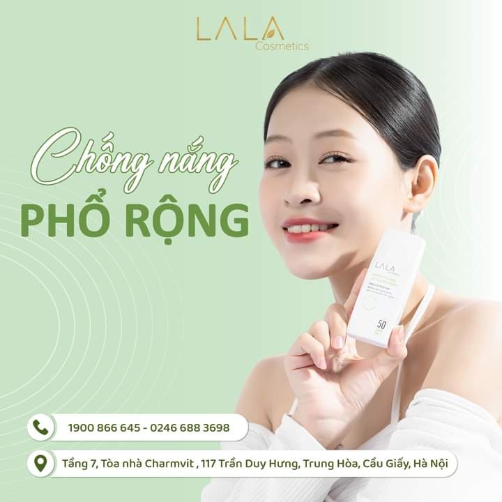 [ TẶNG KÈM QUÀ] Kem chống nắng phổ rộng LALA BRIGHTENING UV SUNSCREEN SPF50 PA++++ 50ML, nâng tông sáng hồng tự nhiên