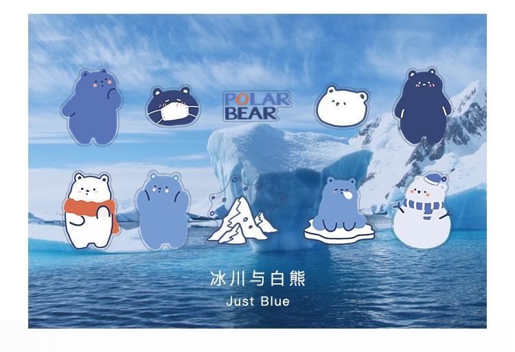 Giấy More-Animal Embrace the Earth Series Glossy PET Sticker Pack Sổ tay Tự làm Hình dán trang trí 4 Lựa chọn