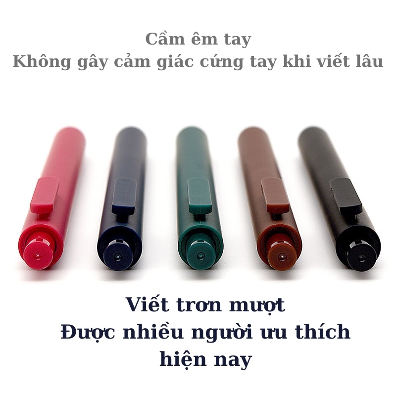 Bộ 5 bút gel KACO PURE mực nhiều màu ngòi 0,5mm (Hàng Chính Hãng)