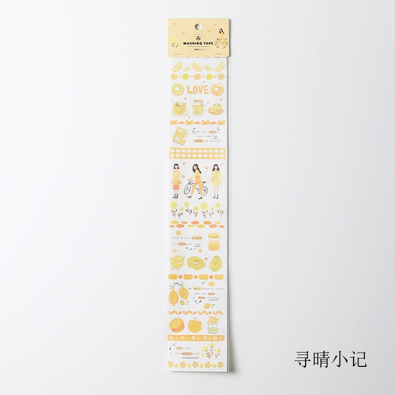 Sticker Masking trang trí đáng yêu, 65x350mm