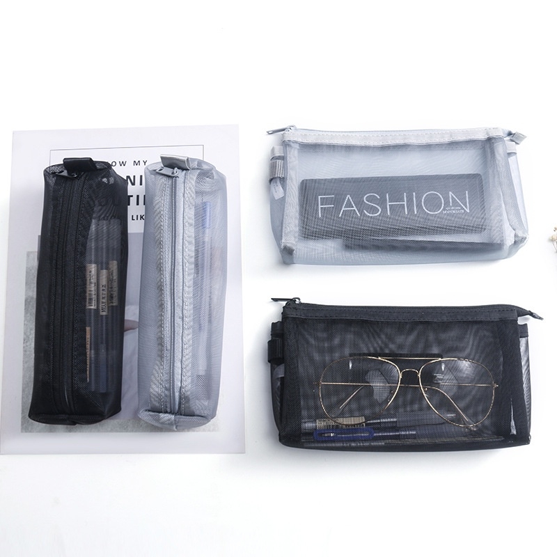 Túi đựng bút Muji dạng lưới tiện dụng (Japan)