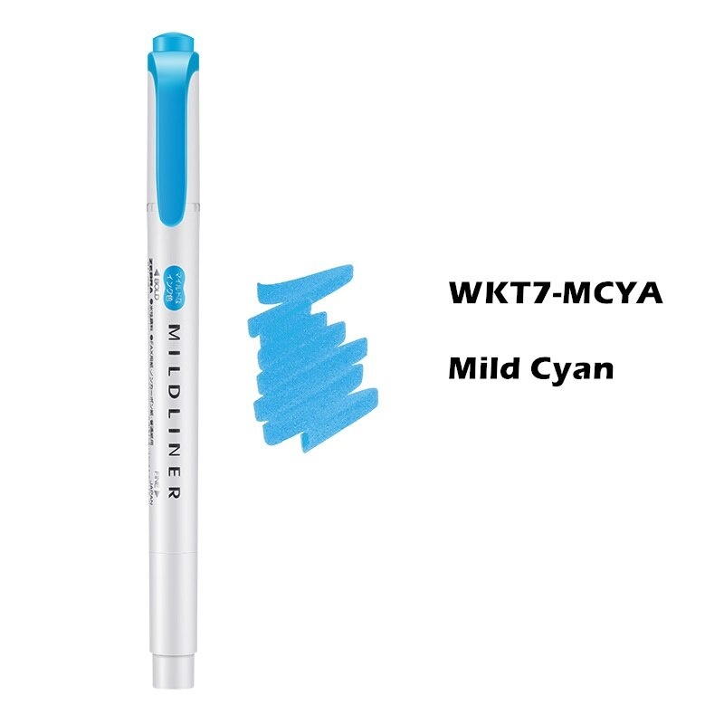 Bút đánh dấu 2 đầu ZEBRA Mildliner Nhật Bản ( cây lẻ)