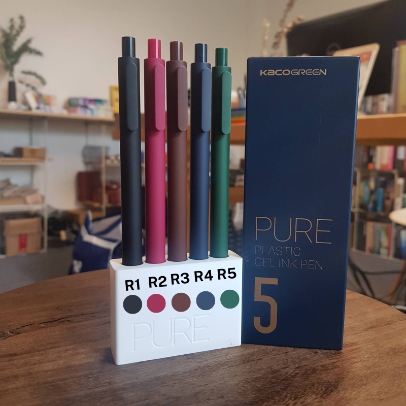 Bút gel KACO (cây lẻ) từ các bộ Kaco Pure mực nhiều màu ngòi 0,5mm.