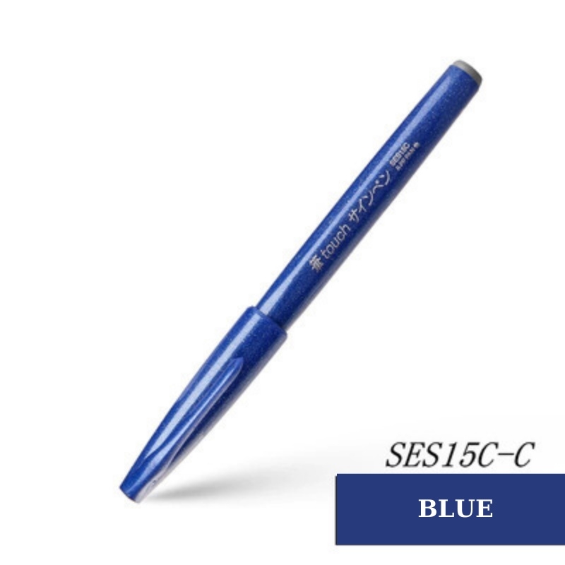 Bút viết thư pháp, bút viết calligraphy Pentel Fude Touch Brush Sign mực nhiều màu - 24 màu (cây lẻ)