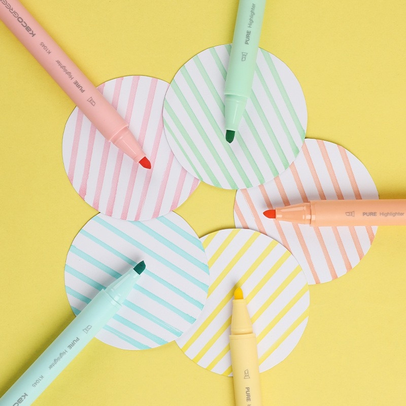 Bộ 5 bút Highlight Kaco Pastel ( 2 lựa chọn )