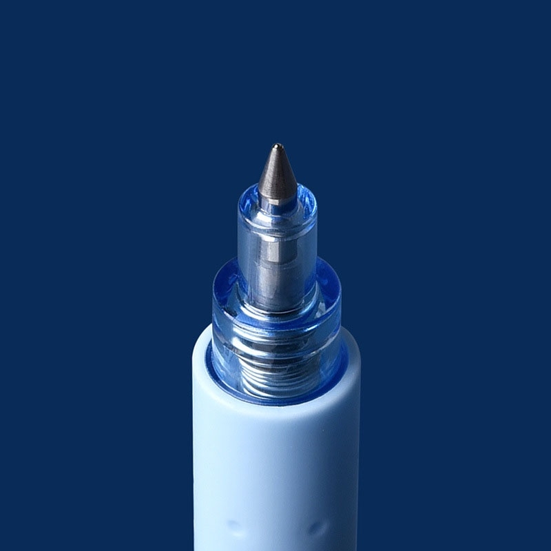 Bộ 3 bút gel Kaco Rocket Xanh Đại Dương mực đen ngòi 0,5mm (Hàng chính hãng)