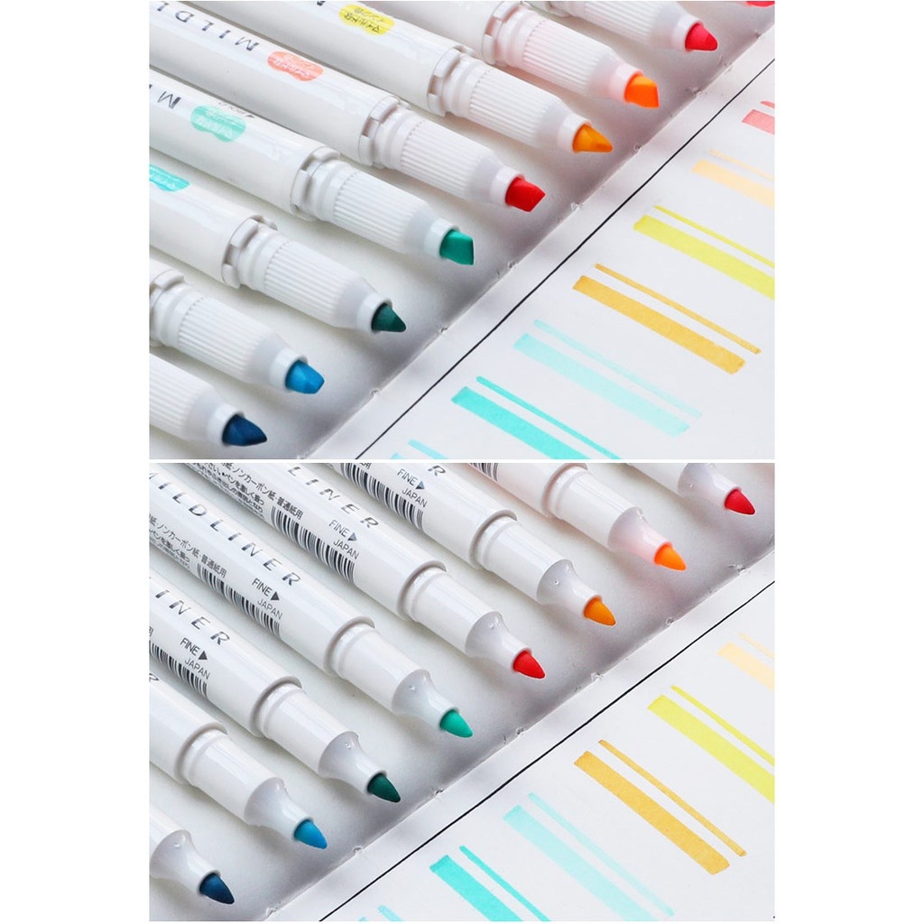 Bút đánh dấu 2 đầu ZEBRA Mildliner Nhật Bản ( cây lẻ)