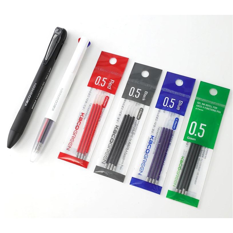 Bút gel KACO PURE 4 trong 1 Easy ngòi 0,5mm