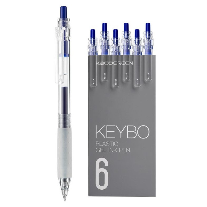 Bút gel KACO Keybo màu đen cây lẻ (Hàng chính hãng)