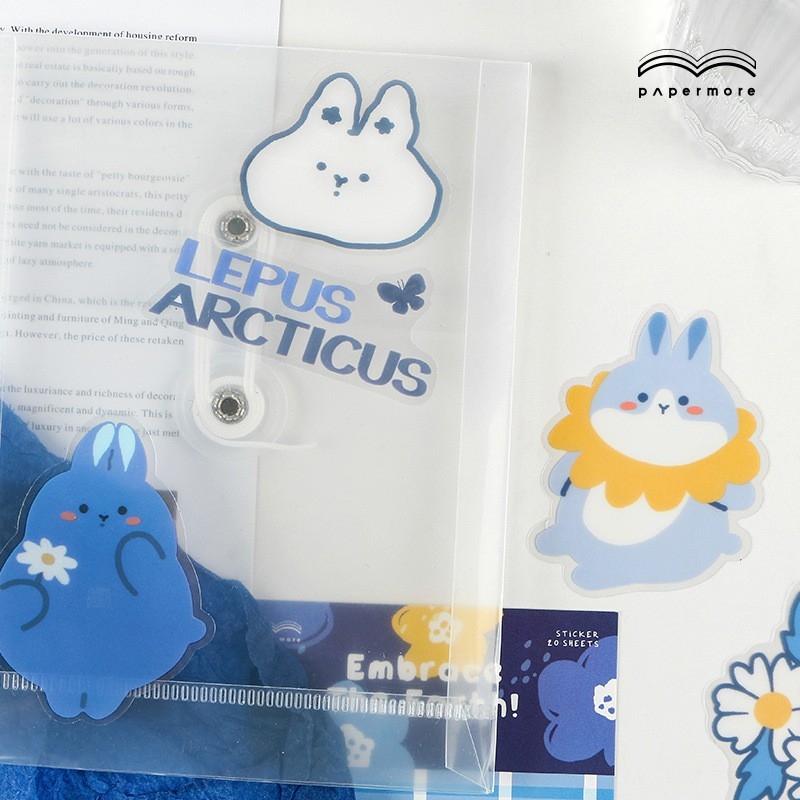 Giấy More-Animal Embrace the Earth Series Glossy PET Sticker Pack Sổ tay Tự làm Hình dán trang trí 4 Lựa chọn