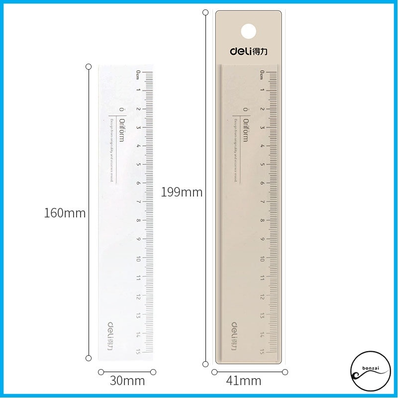 Thước kẻ Deli trong suốt 15cm - mã 71971
