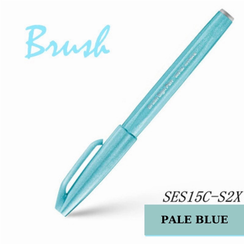 Bút viết thư pháp, bút viết calligraphy Pentel Fude Touch Brush Sign mực nhiều màu - 24 màu (cây lẻ)