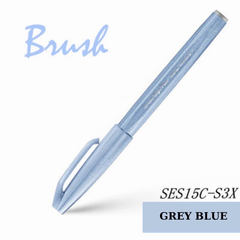 Bút viết thư pháp, bút viết calligraphy Pentel Fude Touch Brush Sign mực nhiều màu - 24 màu (cây lẻ)