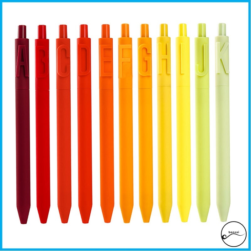 Bút gel Kaco Pure Alpha (từ A - I) - Mực đen
