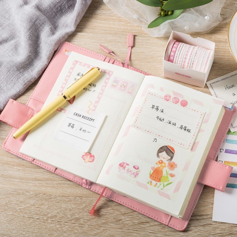 Washi Tape Set Rất đẹp Series 10 Cuộn 1 hộp 9 lựa chọn màu sắc