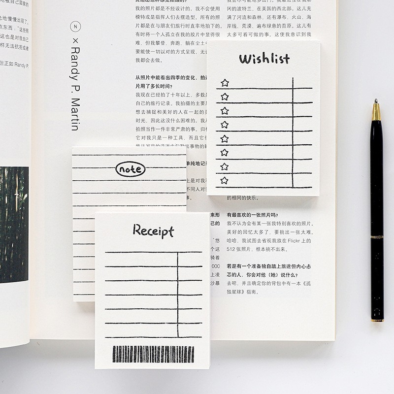 Giấy ghi chú, giấy note check list cầm tay tiện lợi 50 tờ đáng yêu.