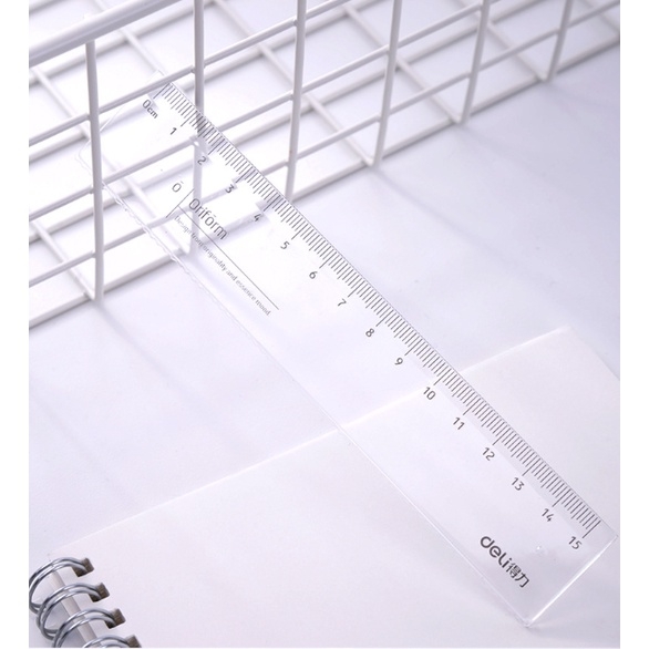 Thước kẻ Deli trong suốt 15cm - mã 71971