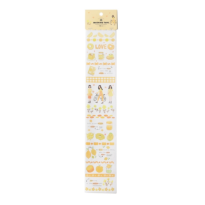Sticker Masking trang trí đáng yêu, 65x350mm