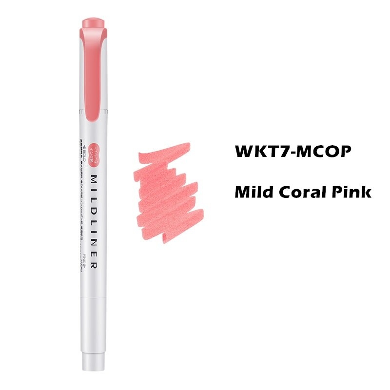 Bút đánh dấu 2 đầu ZEBRA Mildliner Nhật Bản ( cây lẻ)
