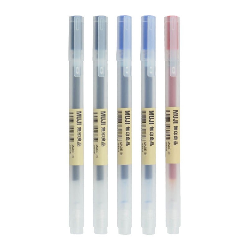Bút gel MUJI cây lẻ loại có nắp (Hàng Chính Hãng)