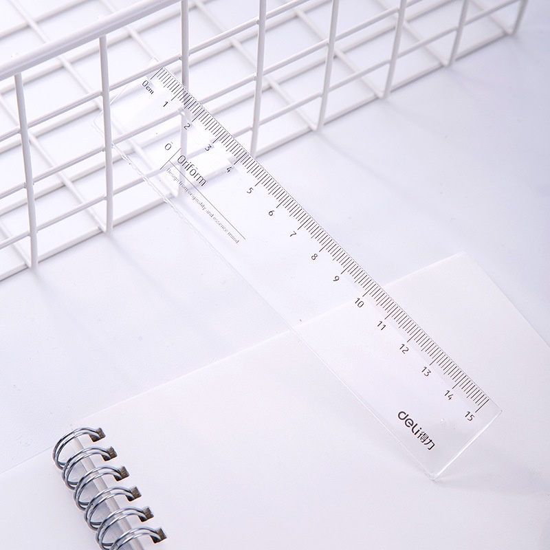 Thước kẻ Deli trong suốt 15cm - mã 71971