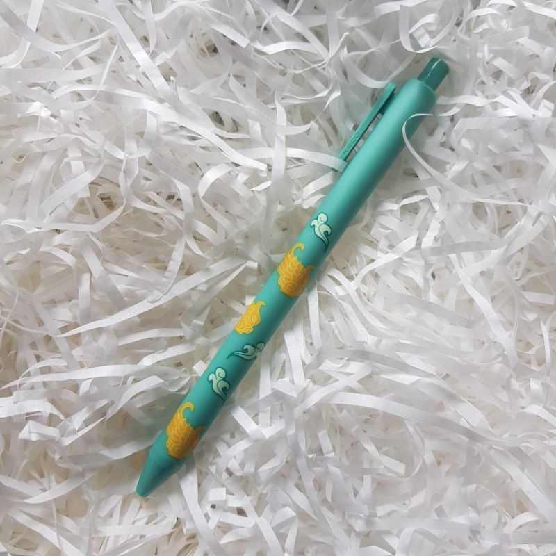 Bút gel KACO lẻ cao cấp mực màu ngòi 0.5mm, thân bút có họa tiết nền văn hóa (Hàng chính hãng)