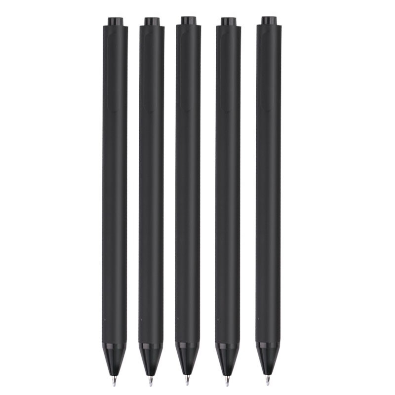 Bộ 10 bút gel Kaco Pure màu đen ngòi 0,5mm