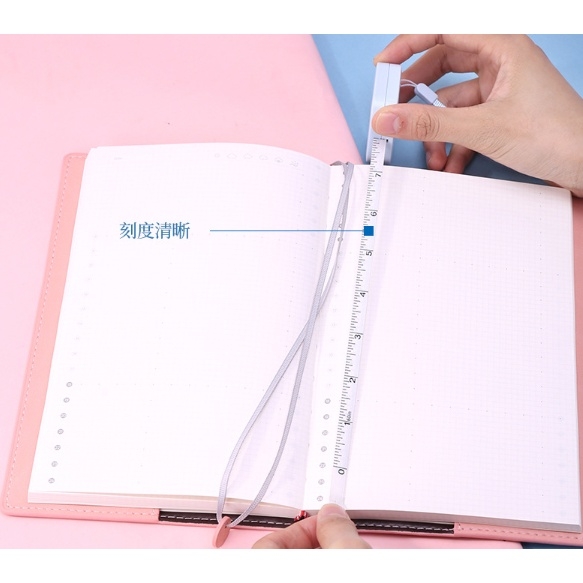 Thước dây da cuộn Deli - 1.5m - Hồng/ Xanh Lá/ Trắng/ Xanh Dương - 1 chiếc - 79650