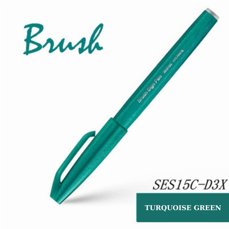 Bút viết thư pháp, bút viết calligraphy Pentel Fude Touch Brush Sign mực nhiều màu - 24 màu (cây lẻ)