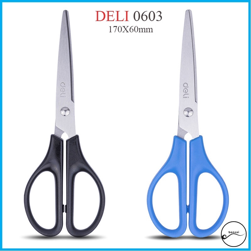 Kéo văn phòng Deli thép không gỉ nghệ thuật hiệu quả - mã 0603