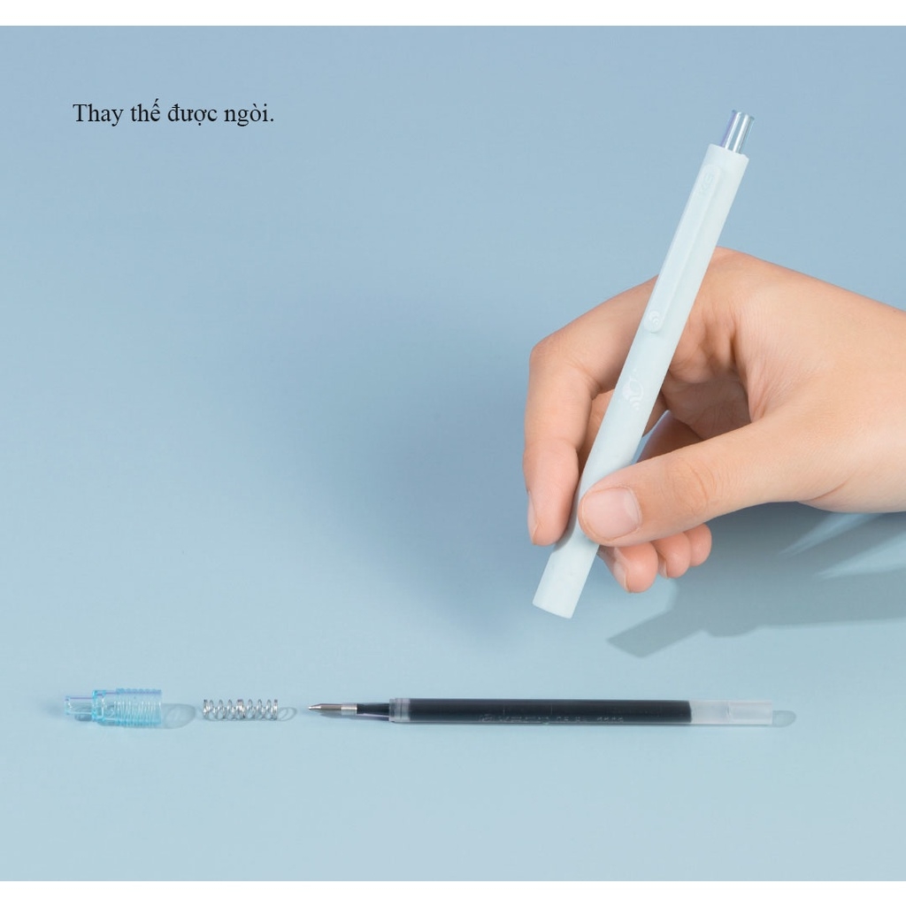 Bộ 3 bút Kaco Rocket món quà của biển mực đen ngòi 0,5mm (Hàng Chính Hãng)