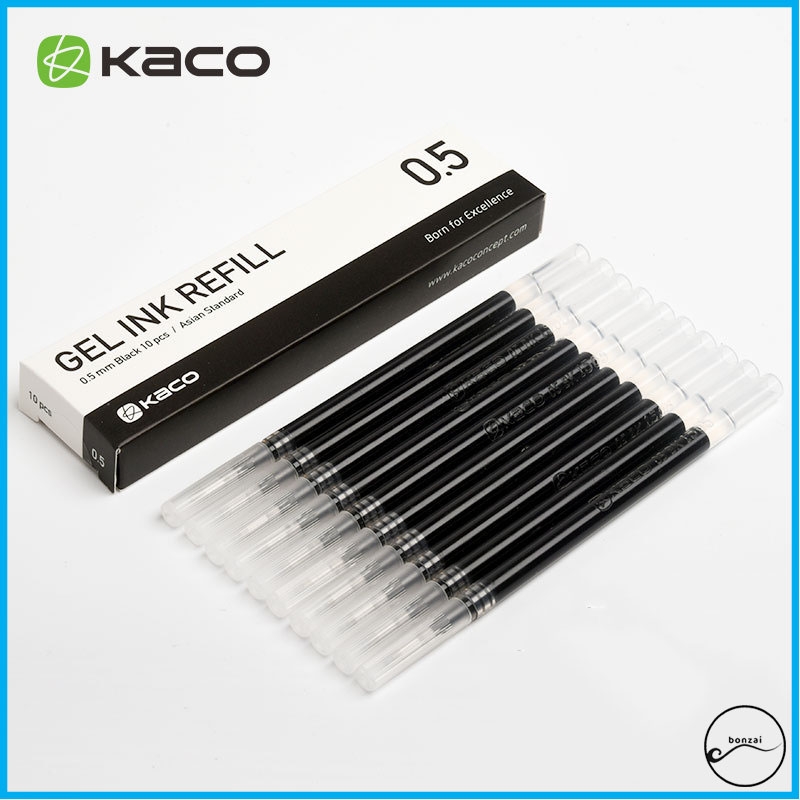Bút gel KACO PURE mực đen (cây lẻ)