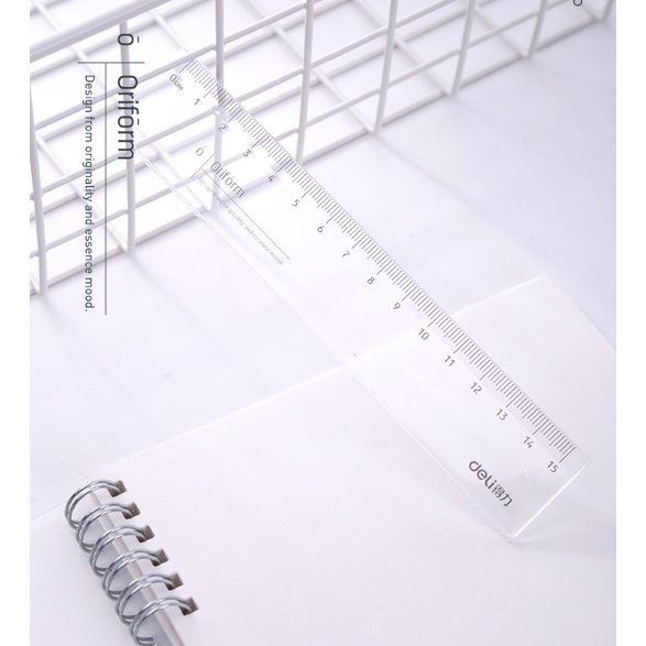Thước kẻ Deli trong suốt 15cm - mã 71971