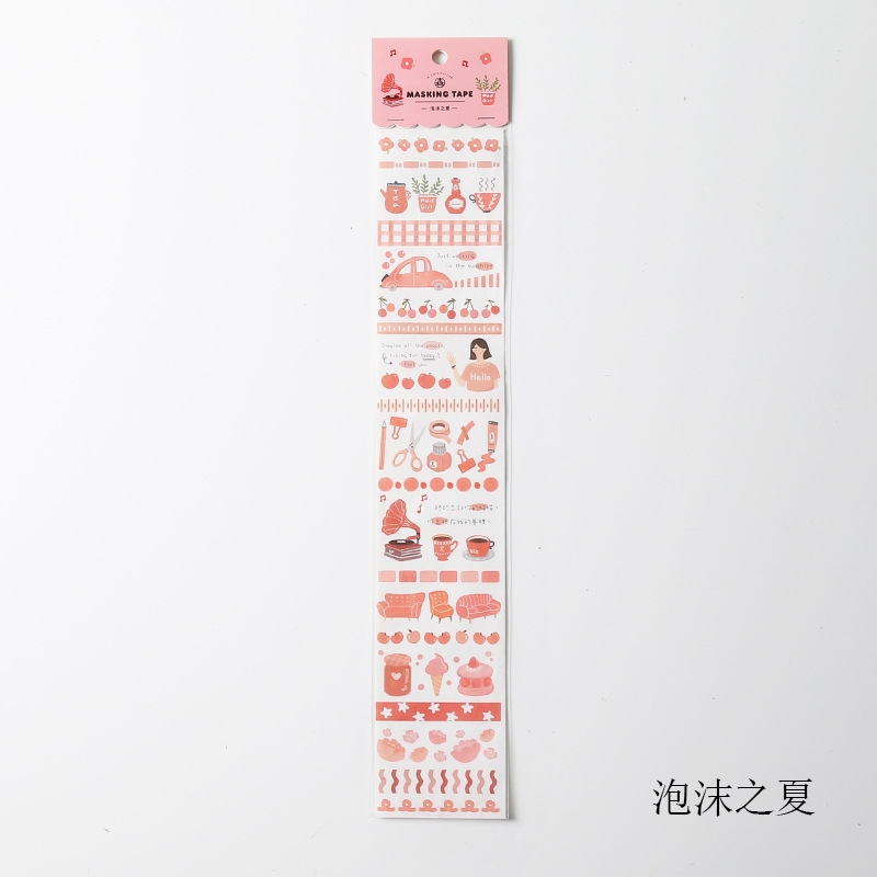 Sticker Masking trang trí đáng yêu, 65x350mm