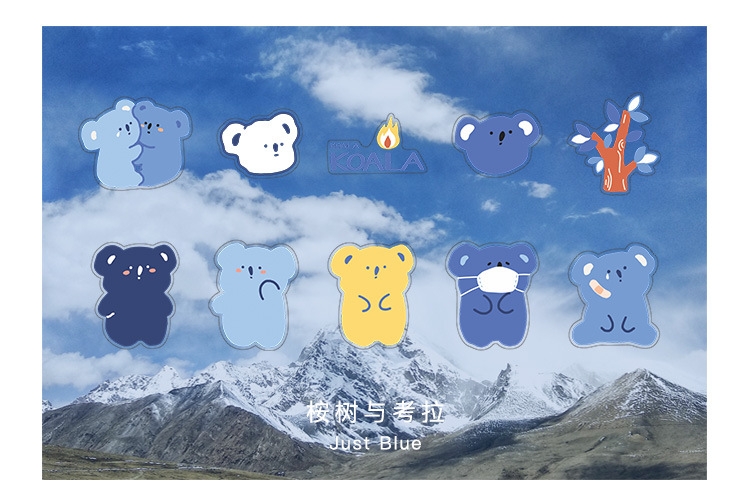 Giấy More-Animal Embrace the Earth Series Glossy PET Sticker Pack Sổ tay Tự làm Hình dán trang trí 4 Lựa chọn