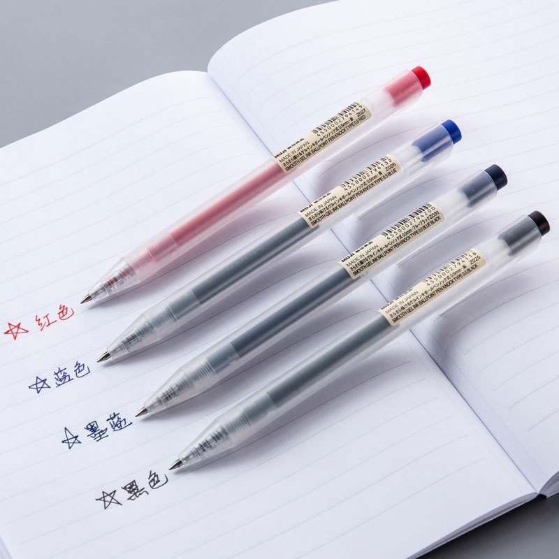 Bút bi bấm Muji ngòi 0,5 mm (Hàng chính hãng)