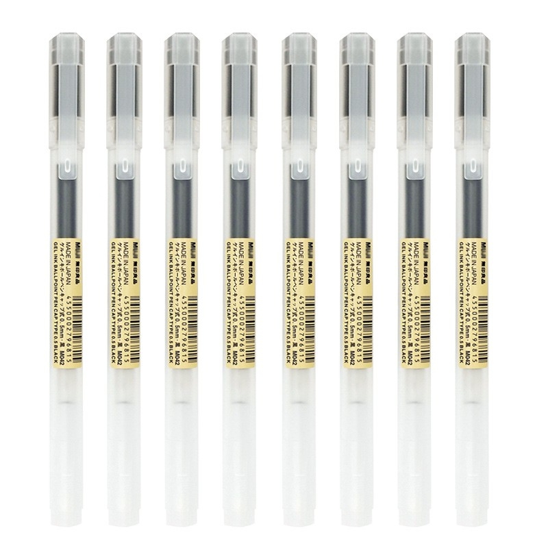 Bút gel MUJI cây lẻ loại có nắp (Hàng Chính Hãng)