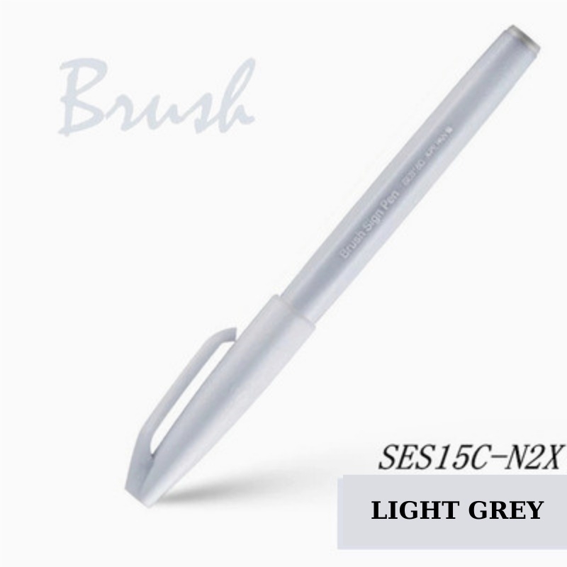 Bút viết thư pháp, bút viết calligraphy Pentel Fude Touch Brush Sign mực nhiều màu - 24 màu (cây lẻ)