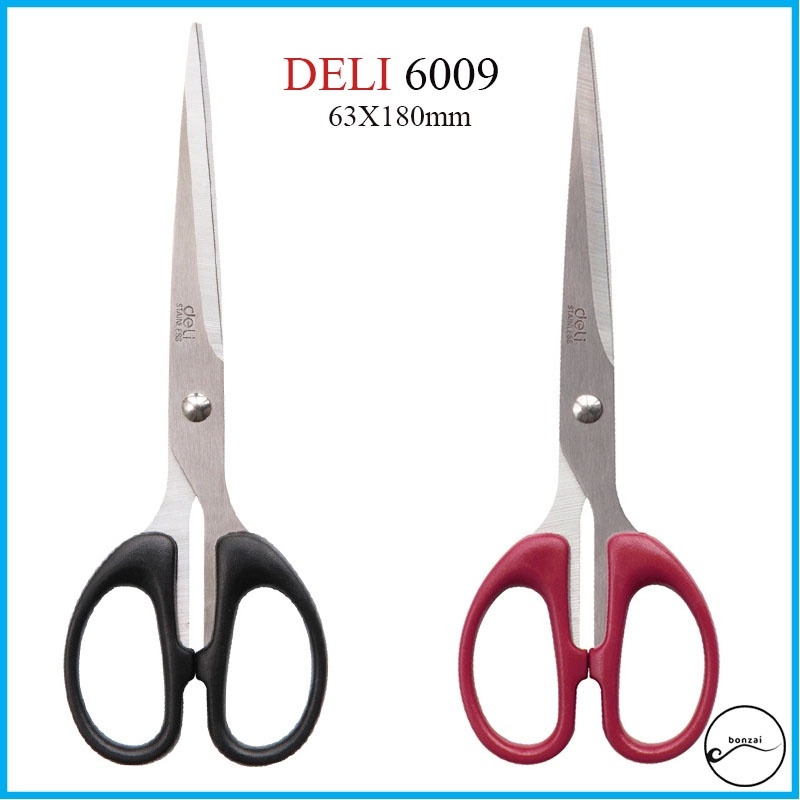 Kéo văn phòng Deli thép không gỉ  nghệ thuật, may gia đình - mã 6009