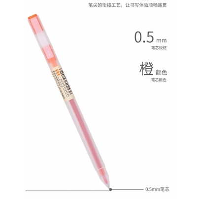 Bút viết mực gel ngòi 0,5mm mực nhiều màu DELI A119