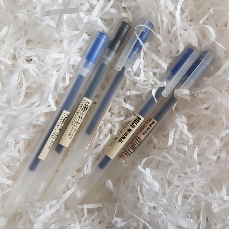 Bút gel MUJI cây lẻ loại có nắp (Hàng Chính Hãng)