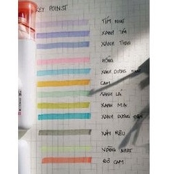 Bút Highlight Key Points màu sắc Pastel đáng yêu (cây lẻ).