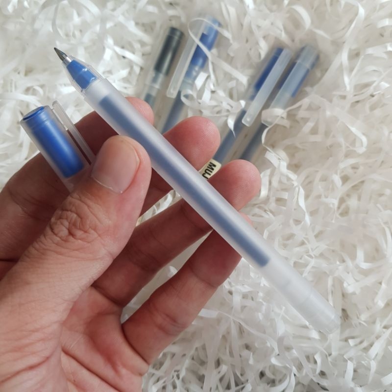 Bút gel MUJI cây lẻ loại có nắp (Hàng Chính Hãng)