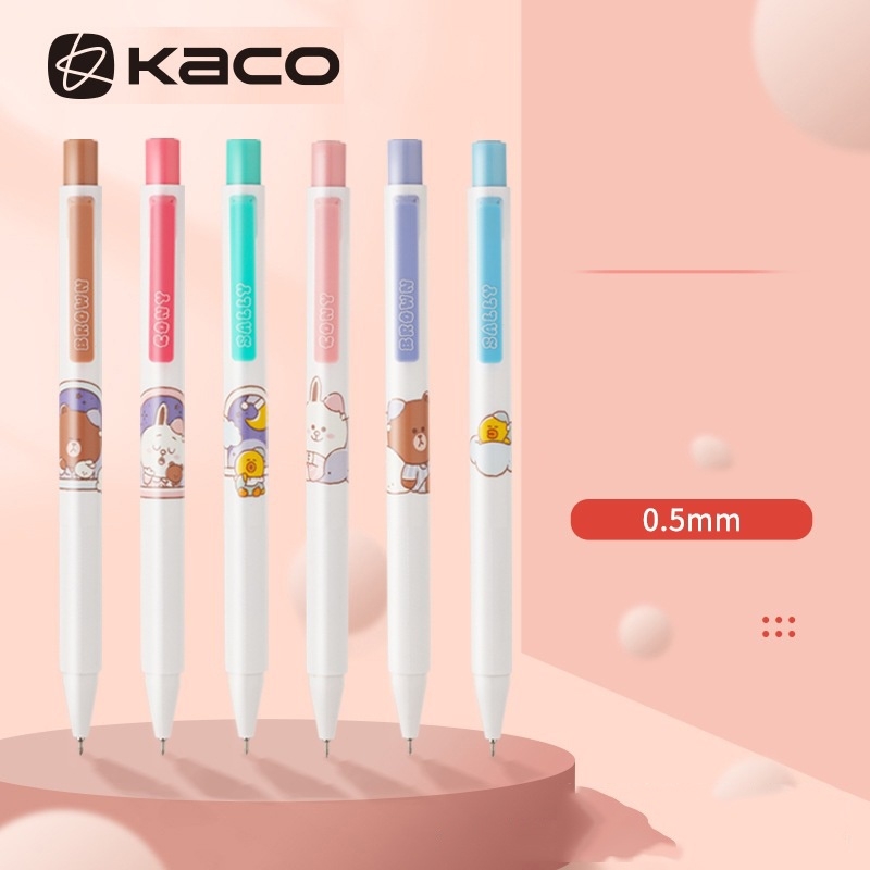 Bút gel Kaco Dreamy Night mực đen ngòi 0,5mm (Hàng chính hãng)