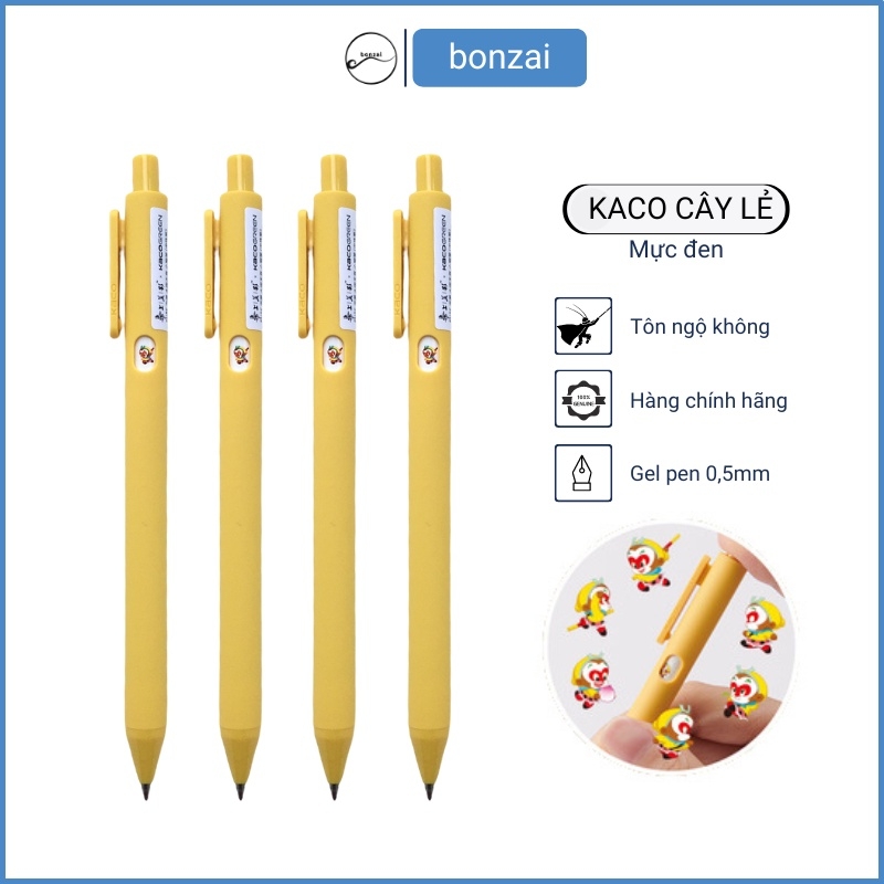 Bút gel Kaco Green mực đen ngòi 0,5mm phiên bản đặc biệt Tôn Ngộ Không.